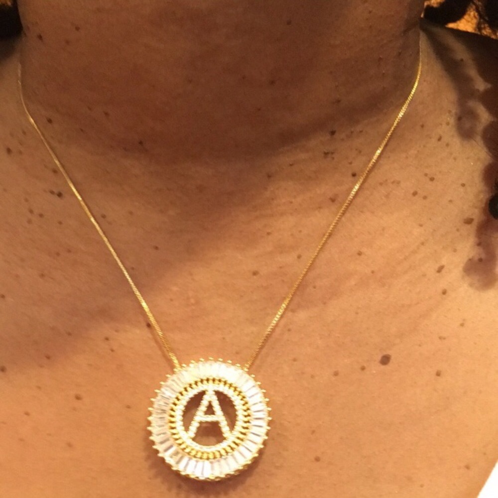 Initial necklace.  I